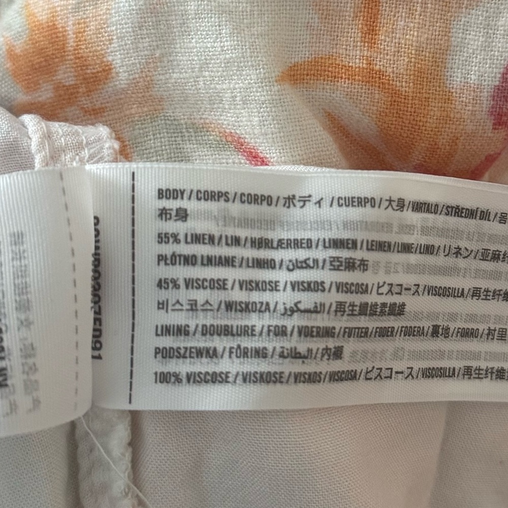 Abercrombie Floral Print Linen-Blend Matching Set - Picture 6 of 6